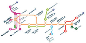 Plan du réseau de transport Haute Maurienne Vanoise