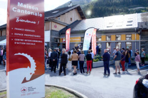 Lors de l'inauguration de la Maison Cantonale, en novembre 2023