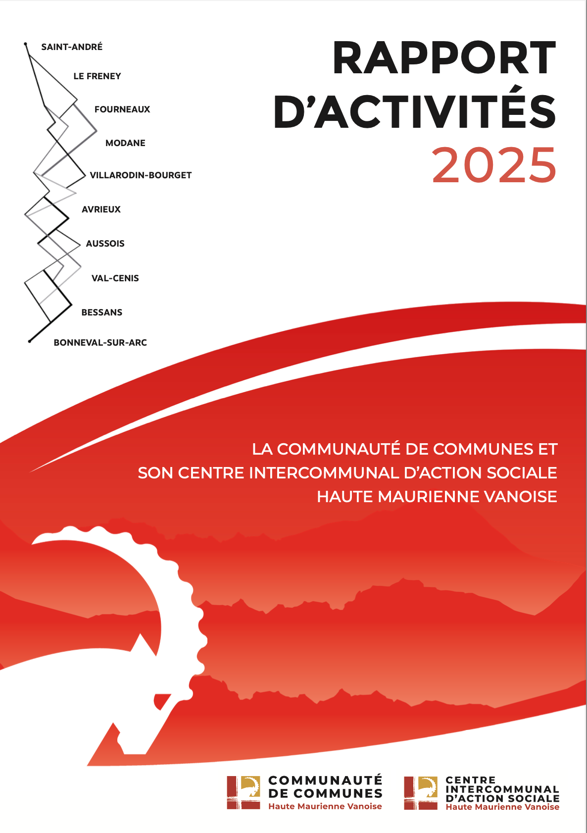 Page de couverture du rapport d'activités 2025