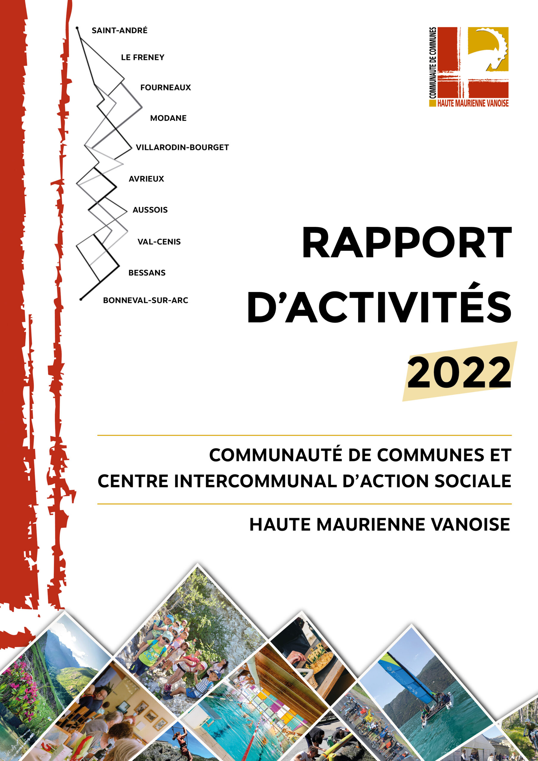 Page de couverture du rapport d'activités 2022